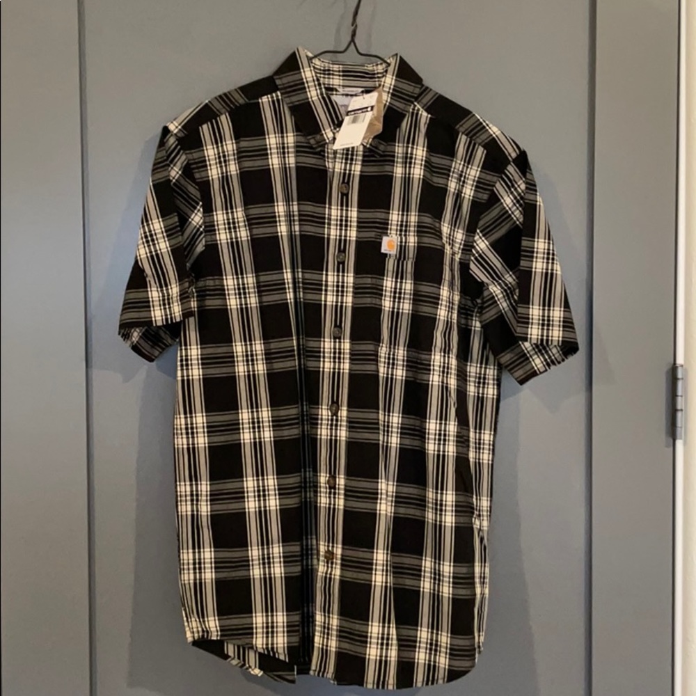 Carhartt Men's MEDIUM Button Down Short Sleeve NWT